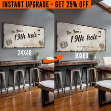 Load image into Gallery viewer, Upgrade Your 48x24 Inches '19th Hole Golf' (Style 3) Canvas To 60x30 Inches