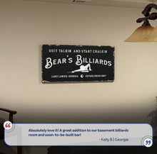 Load image into Gallery viewer, Billiards Room Sign