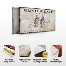 Load image into Gallery viewer, Cowboy Couple Sign