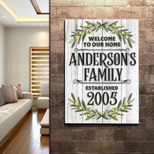 Load image into Gallery viewer, Home Established Sign