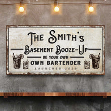 Load image into Gallery viewer, Basement Booze Up Sign