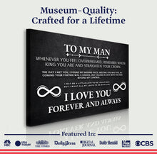 Load image into Gallery viewer, To My Man Father's Day Gift Sign II