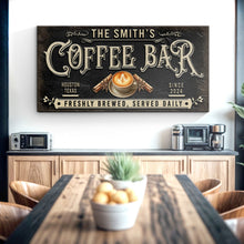 Load image into Gallery viewer, Coffee Bar Sign XII
