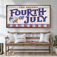 Load image into Gallery viewer, 4th of July Personalized Welcome Sign
