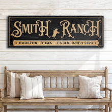 Load image into Gallery viewer, Personalized Horse Ranch Sign