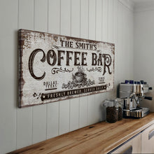 Load image into Gallery viewer, Personalized Coffee Bar Sign III