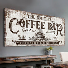 Load image into Gallery viewer, Personalized Coffee Bar Sign III