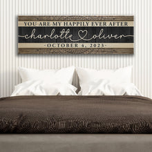 Load image into Gallery viewer, Personalized Happily Ever After Couple Sign V