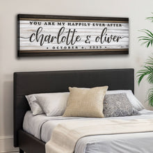 Load image into Gallery viewer, Personalized Happily Ever After Couple Sign II