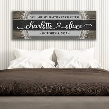 Load image into Gallery viewer, Personalized Happily Ever After Couple Sign VI