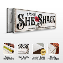 Load image into Gallery viewer, Personalized She Shed Sign XVI