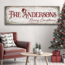 Load image into Gallery viewer, Christmas Family Name Sign II