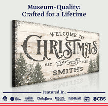 Load image into Gallery viewer, Family Welcome To Christmas Sign III