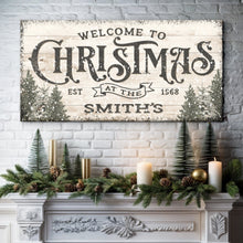 Load image into Gallery viewer, Family Welcome To Christmas Sign III