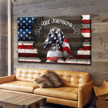 Load image into Gallery viewer, Family Name Sign - American Horse Wall Art