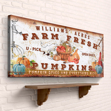 Load image into Gallery viewer, Farm Fresh Pumpkins Sign