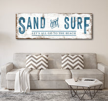 Load image into Gallery viewer, Sand And Surf Sign (Free Shipping)