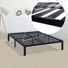 Load image into Gallery viewer, Full size Metal Platform Bed Frame with 3.86 inch Wide Heavy Duty Steel Slats