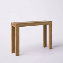 Load image into Gallery viewer, Solid Wood Modern Accent Console Table / Sofa Table in Medium Brown Pecan Finish