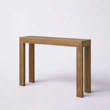 Load image into Gallery viewer, Solid Wood Modern Accent Console Table / Sofa Table in Medium Brown Pecan Finish