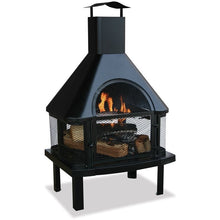 Load image into Gallery viewer, Heavy Duty Steel Wood Burning Pagoda Chiminea