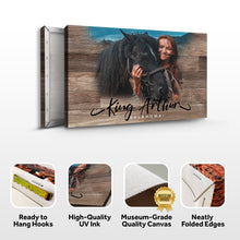 Load image into Gallery viewer, Wooden Animal Portrait Sign | Personalized Canvas Wall Art