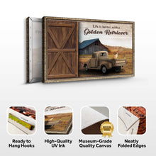 Load image into Gallery viewer, Life Is Better With A Golden Retriever Sign II