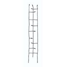 Load image into Gallery viewer, 6-Ft High Narrow Garden Trellis in Metal Sprouting Twig Leaf