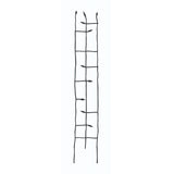 6-Ft High Narrow Garden Trellis in Metal Sprouting Twig Leaf