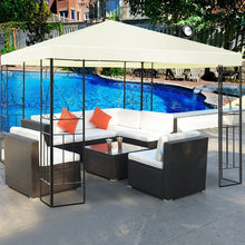 Load image into Gallery viewer, 10 x 10 Ft Outdoor Steel Frame Gazebo Shelter with Waterproof Polyester Canopy