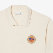 Load image into Gallery viewer, Lacoste Mens Classic Fit Petit Pique Badge Polo - Cream