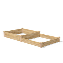 Load image into Gallery viewer, 4 ft x 8 ft Pine Wood 2 Tier Raised Garden Bed - Made in USA