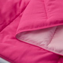 Load image into Gallery viewer, Full/Queen Traditional Microfiber Reversible 3 Piece Comforter Set in Pink