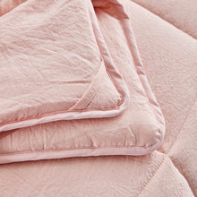 Load image into Gallery viewer, King Size Pink 3 Piece Microfiber Reversible Comforter Set