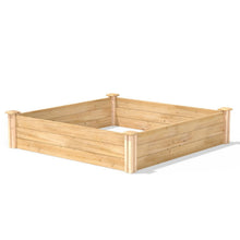 Load image into Gallery viewer, 4ft x 4ft Outdoor Pine Wood Raised Garden Bed Planter Box - Made in USA