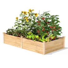 Load image into Gallery viewer, 17-inch High Pine Wood Raised Garden Bed 4 ft x 8 ft - Made in USA