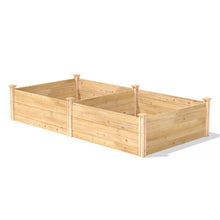 Load image into Gallery viewer, 17-inch High Pine Wood Raised Garden Bed 4 ft x 8 ft - Made in USA