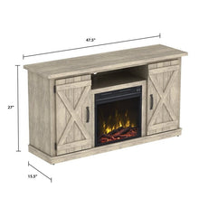 Load image into Gallery viewer, FarmHouse Rustic Pine TV Entertainment Electric Fireplace
