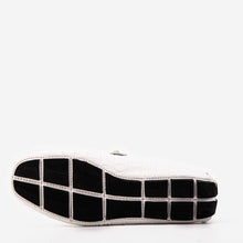 Load image into Gallery viewer, The Pisa White Leather Bit Drive Loafer Men Shoe