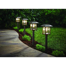 Load image into Gallery viewer, 4 Pack - Bronze Gold Solar LED Light Set - Outdoor Path Yard Lighting