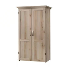 Load image into Gallery viewer, Drop Leaf Computer Desk Craft Table Armoire in Maple Wood Finish - Made in USA