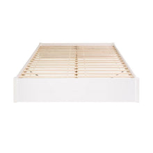 Load image into Gallery viewer, King Size White Wooden 4 Post Platform Bed Frame