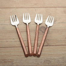 Load image into Gallery viewer, PLATEAU COPPER PASTRY/DESERT FORKS 4 PC. SET