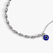 Load image into Gallery viewer, Evil Eye Pull Chain Bracelet