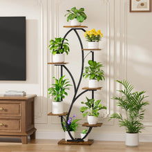Load image into Gallery viewer, Modern 54-inch Tall Indoor Plant Stand Display Shelf with Grow Lights