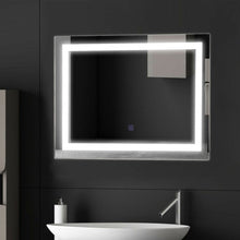 Load image into Gallery viewer, 27.5 inch LED Touch Sensor Wall Mounted Corded Bathroom Mirror