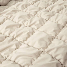 Load image into Gallery viewer, Twin/XL Soft Lightweight Puff Textured 2-Piece Comforter Set in Neutral Tan