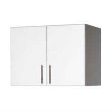 Load image into Gallery viewer, White Wall Cabinet with 2 Doors and Adjustable Shelf