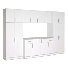 Load image into Gallery viewer, White Wall Cabinet with 2 Doors and Adjustable Shelf
