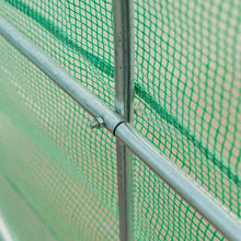 Load image into Gallery viewer, 14.5 ft x 6.3 ft Outdoor Greenhouse with Green PE Cover and Sturdy Steel Frame